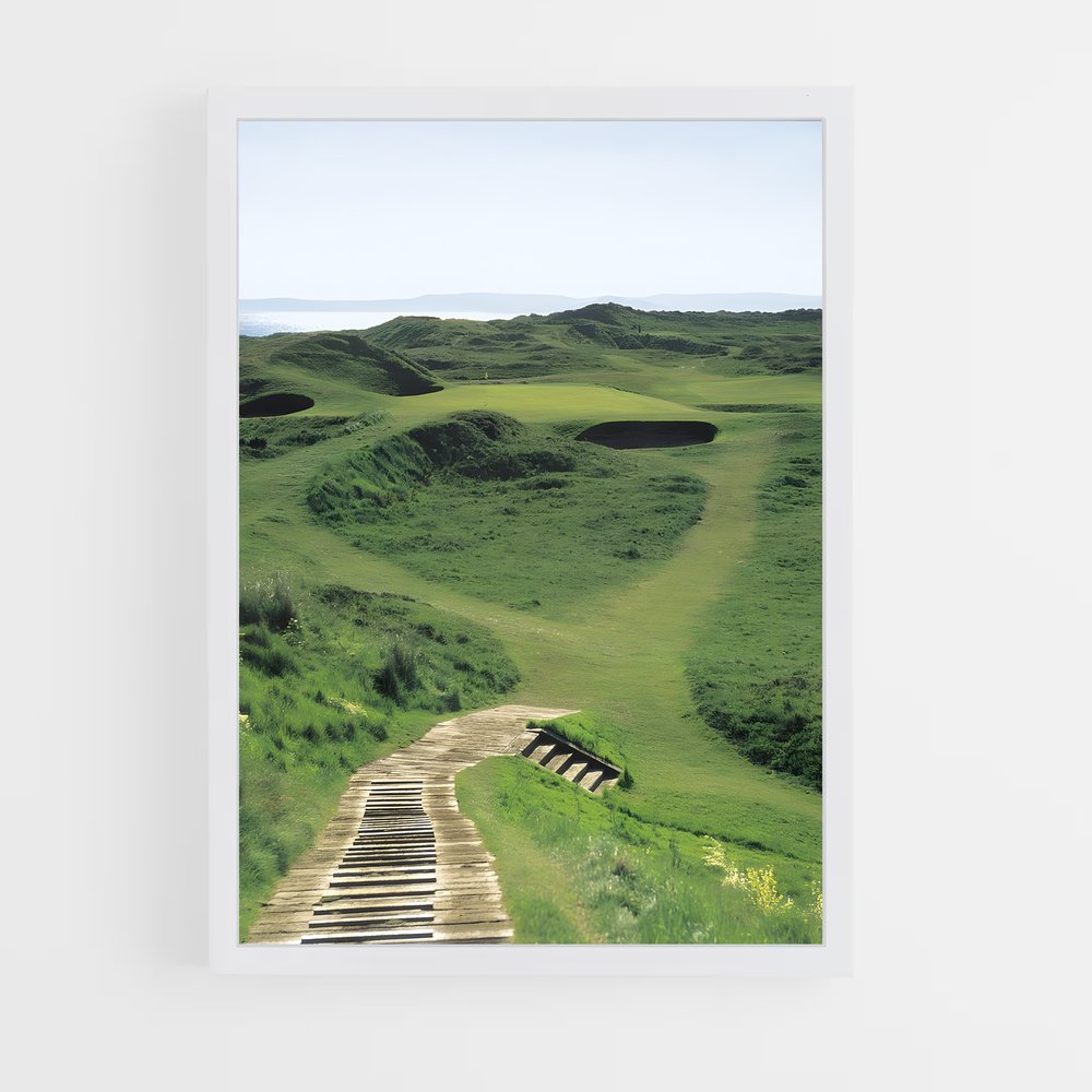 Poster La Colline Émeraude – affiche Golf (vue 3)